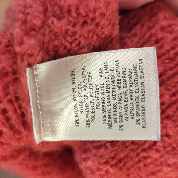 Anthropologie soft oversized fuzzy sweater boxy Merino wool Alpaca size large - Picture 3 of 3